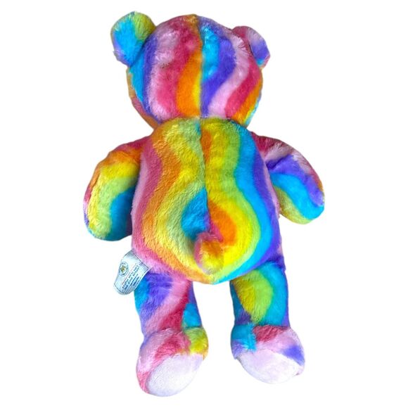Build-A-Bear Rainbow Teddy Plush 16" Colorful Stuffed Animal 2012 VHTF - Picture 5 of 8